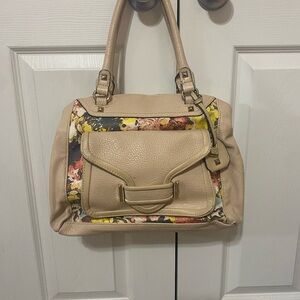 Jessica Simpson Floral Beige Handbag